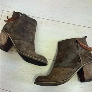 Brown Suede Ankle Boots